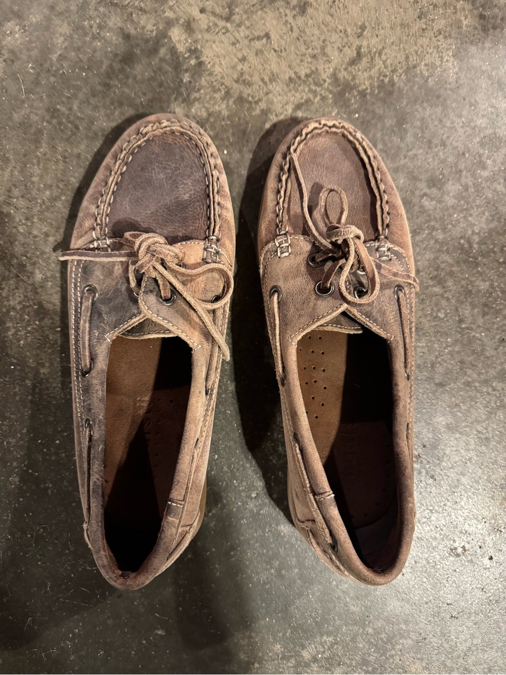 Bed Stu Classic Brown Suede Women’s Boat Shoes